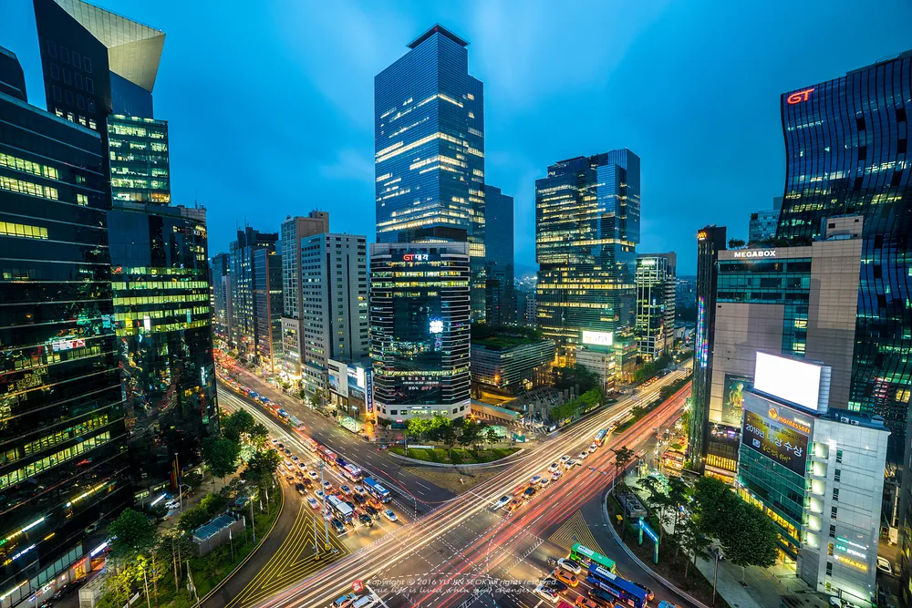Gangnam Style Street view from the hotel area